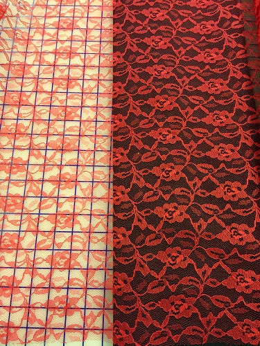 Galloon Lace - 24-inches Wide Red