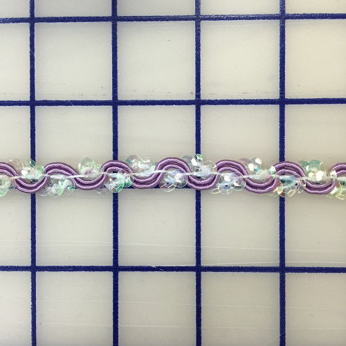 Sequin Trim - 3/8-inch Iridescent Orchid
