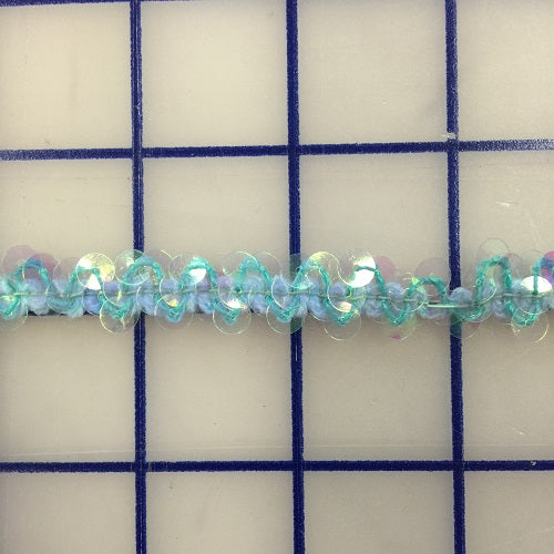 Stretch Trim - 1/4-inch Sequined Pistachio