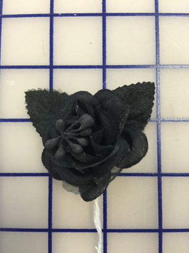 Flowers - Small Rose Black