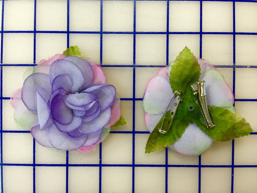 Flowers - Headpiece Pin/Clip Periwinkle