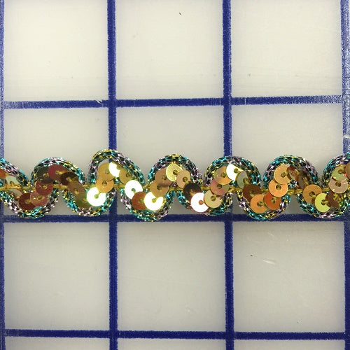 Stretch Trim - 1/2-inch Sequin Multi-Color