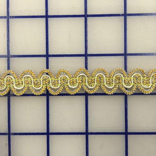 Stretch Trim - 3/4-inch Maize and Gold