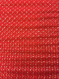 Sparkle Tulle - 54-inches Wide Red/Silver