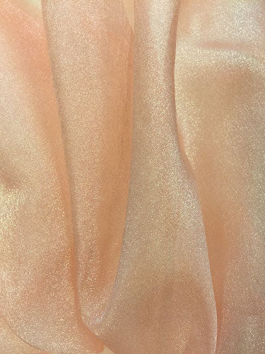 Sparkle Organza - 45-inches Wide Peach