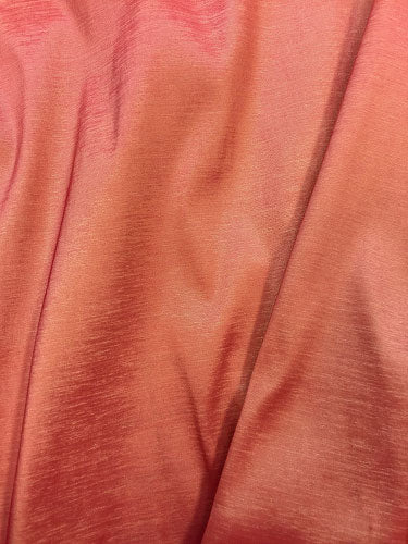Stretch Taffeta - 58-inches Wide Coral/Gold