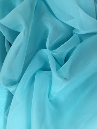 Poly Chiffon - 60-inches Wide Tiffany Blue
