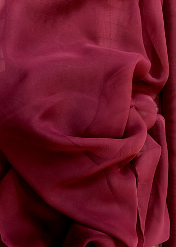 Poly Chiffon - 60-inches Wide Mystic Burgundy