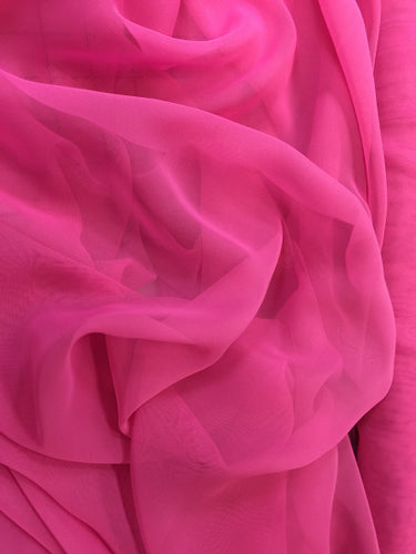Poly Chiffon - 60-inches Wide Garden Fuchsia