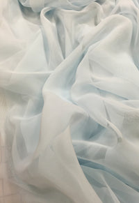 Poly Chiffon - 60-inches Wide Ice Blue
