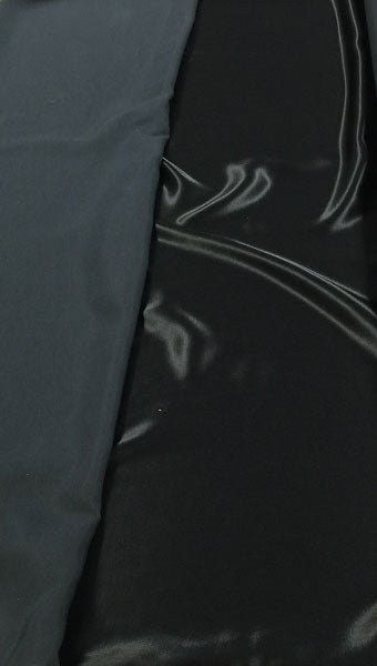 Reversible Satin Faille - 60-inches Wide Black