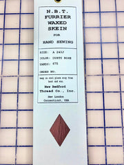 Thread - N.B.T. Furrier Waxed Skeins Silamide 12 Colors