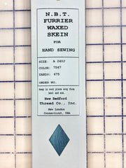 Thread - N.B.T. Furrier Waxed Skeins Silamide 12 Colors