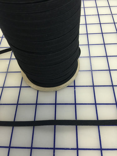 1/8-inch-Wide-Flat-Black-Elastic