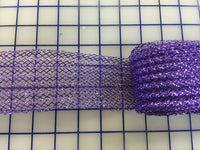 Horsehair: 1.75 inch Waffle Ribbon Lavender Close-Out