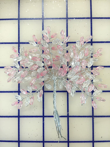 Sprays - Pink and Crystal Acrylic Bead