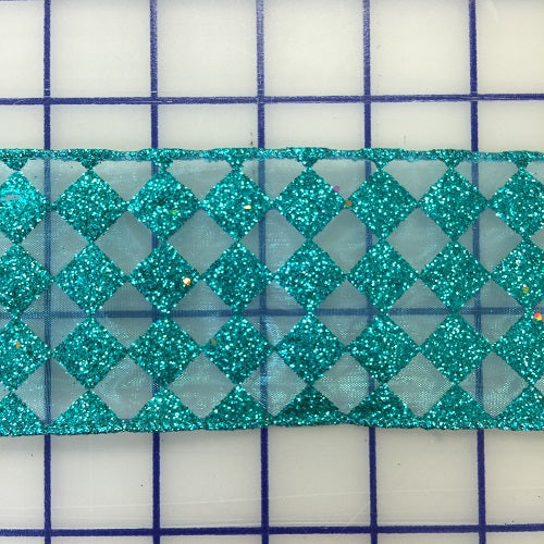 Wired Ribbon - 2.5-inch Turquoise