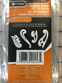 Ruler - French Curve Set of 4