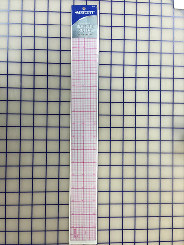 Ruler - 18 inch Standard 2 inch Wide Red