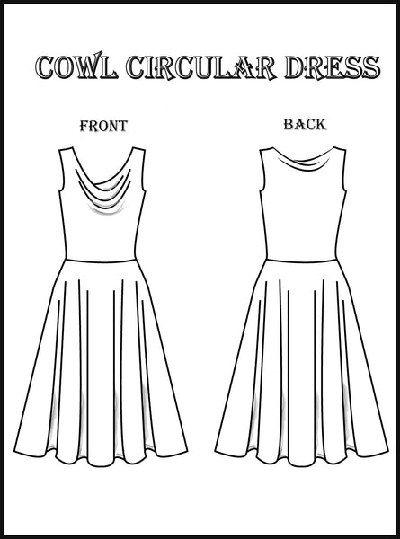 Dance Dresses Course Kit: Cowl Neck Lycra Ballet Dress
