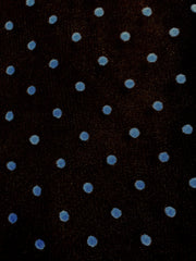 Tutu Net - 54-inches Wide Black with Small Blue Flocked Polka Dots