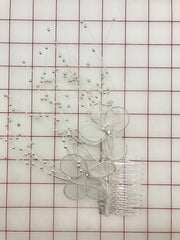 Wired Flowers on a Comb Hair Accessory White Only 4 Left!