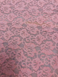 Stretch Lace - 78-inches Wide Dusty Rose