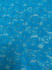 Stretch Lace - 72-inches Wide Turquoise