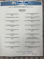 Sample Card - Stretch Lace