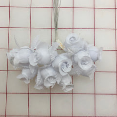 Flowers - Rosettes White