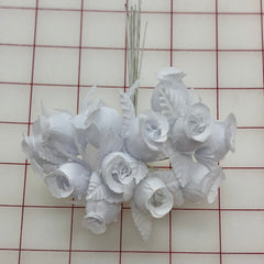 Flowers - Rosettes White