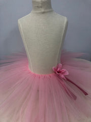 Tutu Child's Pull-On Style Embellished with Ribbons and Flowers - Made to Order