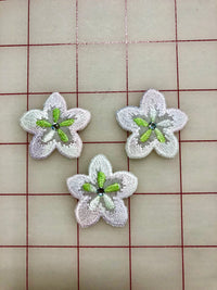 Applique - Flower Iron-On 3-Pack Light Pink Close-Out