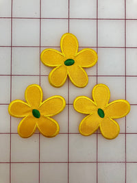 Applique - Flowers Iron-On Yellow Close-Out