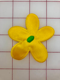 Applique - Flower Iron-On Large Yellow Close-Out