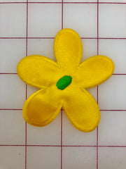 Applique - Flower Iron-On Large Yellow Close-Out