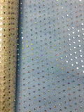 Hologram Dot Tulle - 58/60-inches Wide White with Iridescent Dots