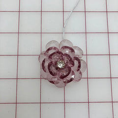 Flowers - Crystal Acrylic Lavender 3D 2-in