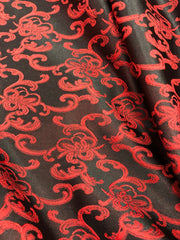 Brocade - 57-inches Wide Satin Red