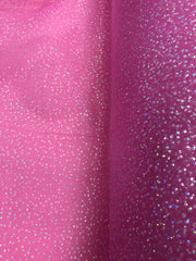 Sparkle Organza - 58-inches Wide American Beauty Rose with Iridescent Micro-Dots
