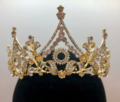 Tiara - Exotic Gold Crystal Rhinestone Close-Out