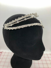 Tiara - Beautiful and Simple Crystal and Silver 2-in-1