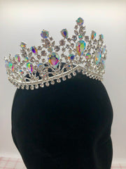 Tiara - Fancy Elegance Silver with Crystal and Crystal AB Rhinestone Close-Out