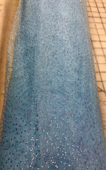 Sparkle Glitter Tulle - 58-inches Wide Light Blue