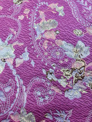 Brocade - 58-in 3D Pale Rose Gold with Fuchsia and Lilac Reversible