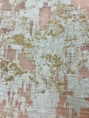 Brocade - 60-in Light Ivory with Pale Gold Metallic