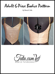 Download - Ballet Bodice 6 Piece Pattern Adult