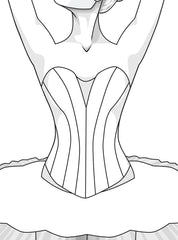 Ballet Bodice - Adult 12 Piece Longline Classic Style Made to Order