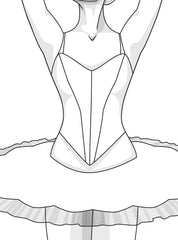 Ballet Bodice - Adult 6 Piece Made to Order