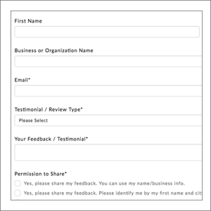 Feedback - Submit a Review